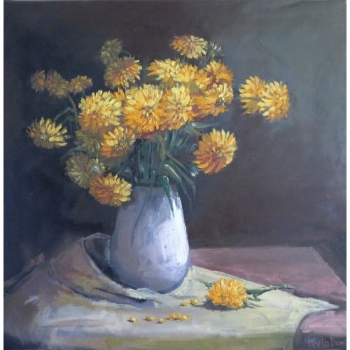 Yellow Flowers 2, Leyla Demir