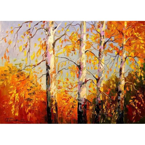 Birch, Olha Darchuk Birch Oil Paint Paintings