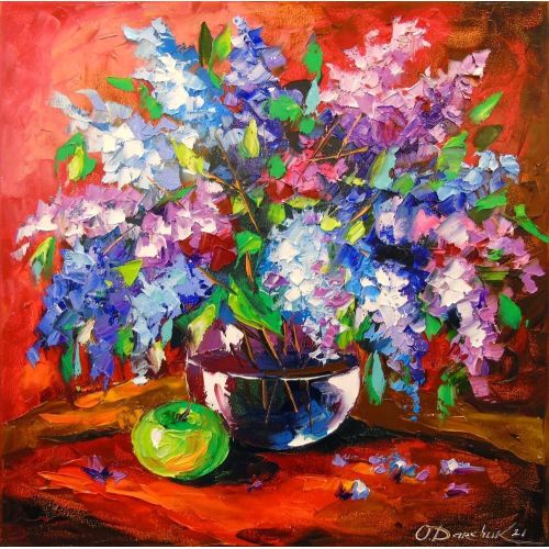 Bouquet Of Lilac, Olha Darchuk  Oil Paint Paintings