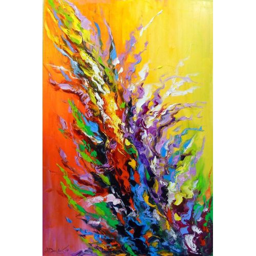 Flower Of Life, Olha Darchuk Flower of life oil on canvas, without frame, 100% handmade spatula and high quality oil, for
