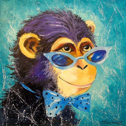 Gentleman, Olha Darchuk Gentleman Oil Paint Paintings