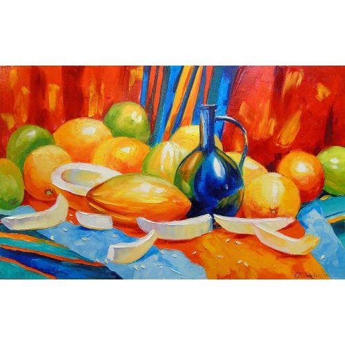 Still Life With Melon, Olha Darchuk