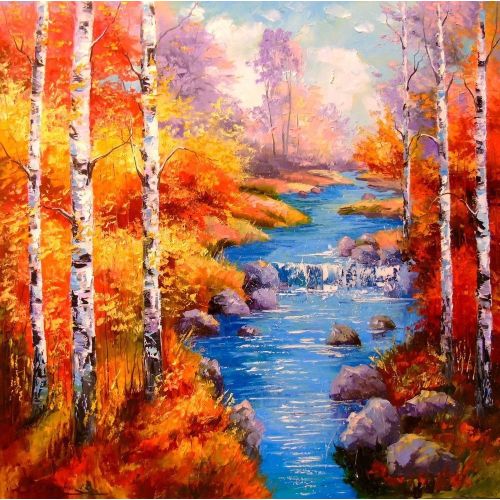 Stream İn Birch Grove, Olha Darchuk