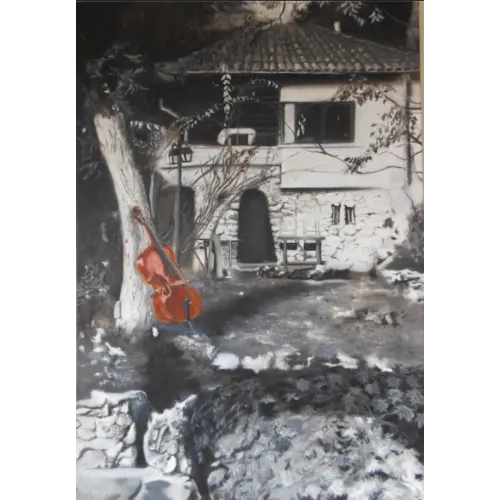 Alaca Manastır (Çello), Hilal Semiha Kılıç Yağlıboya Tablo Alaca Manastır (Çello), Hilal Semiha Kılıç Alaca Monastery (Cello) tuval üzerine yağlıboya Yağlıboya Tablo Orijinal