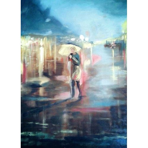 Yansıma 5, Gizem Kale Tuval üzerine yağlıboya 90x120, 2016 Yağlıboya Tablo Orijinal Tablo