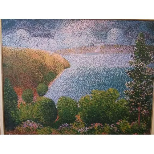 Istanbul Bosphorus View, Fatih Sarmanli Oil Paint Istanbul Bosphorus View, Fatih Sarmanli Istanbul Bosphorus View 80x100 cm Oil paint on canvas. Oil Paint Paintings