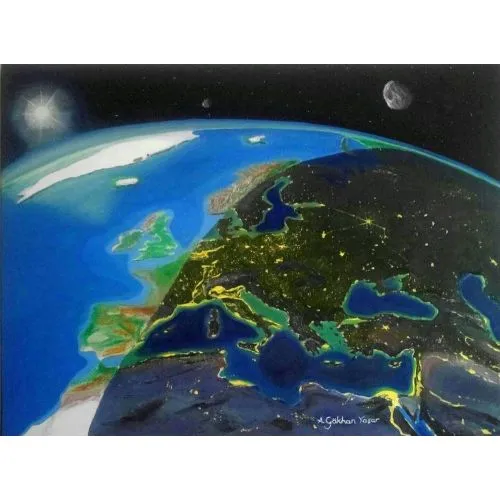 From Day To Night, Gokhan Yasar From day to night Oil Paint Paintings