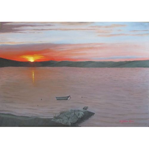 Lapseki, Çanakkale, Gökhan Yaşar 50 x 70 cm TÜYB 2019 Gökhan Yaşar Yağlıboya Tablo Orijinal Tablo