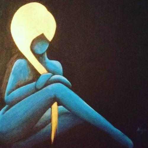 Kadın 36, Müge Küçükkurt Kadın 5 Akrilik Orijinal Tablo