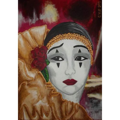 Gizem, Gülay Yur Ünaldı  35cm x 50cm Tuval üzerine  Yağlı boya sanatçı imzalı Signed, 2012. Akrilik Orijinal Tablo