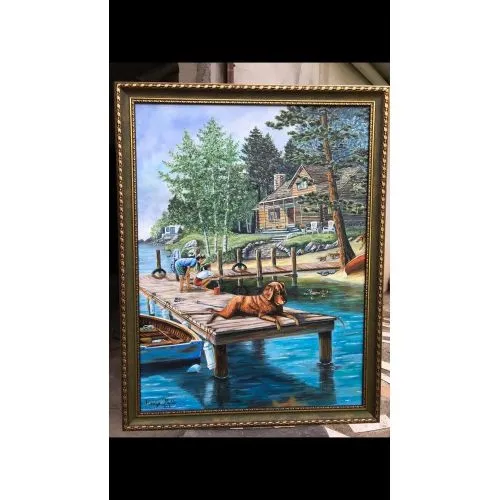My Dream House, Hamiye Mutlu My dream house Oil Paint Paintings