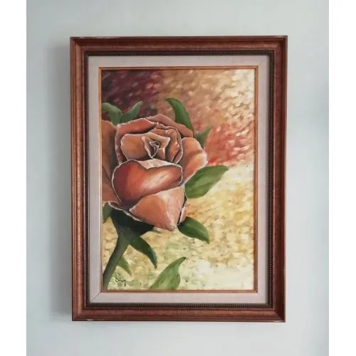 Rose, Orhan Ozcelik Rose Oil Paint Paintings