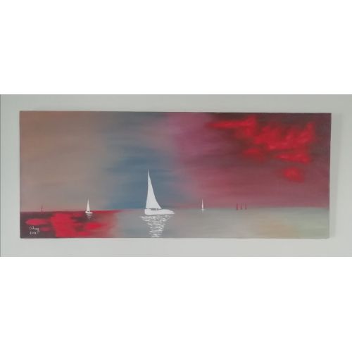 White Sailboat, Orhan Ozcelik White Sailboat, Orhan Ozcelik