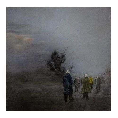Yaklaşan, Serkan Dinç 50x50cm Tuval üzeri yağlıboya  Yağlıboya Tablo Orijinal Tablo