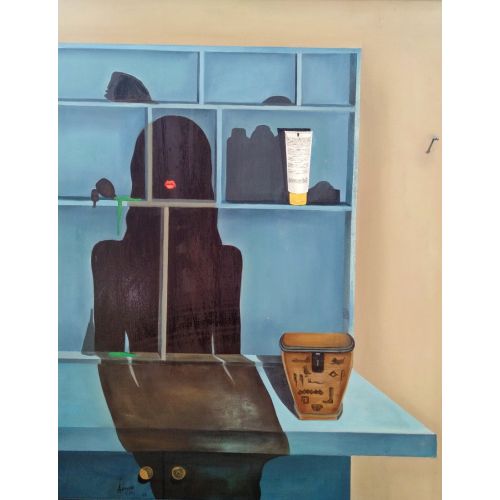 Defolu Maraton, Armağan Ekici Tuval üzerine yağlıboya 80x95 cm  2009 Kişisel ve karma olmak üzere pek çok sergide yer