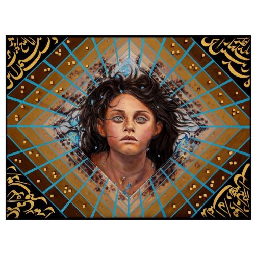 Descent, Mina Ghaseminia Oil Paint on Canvas 90*120 cm 2019 Yağlıboya Tablo Orijinal Tablo