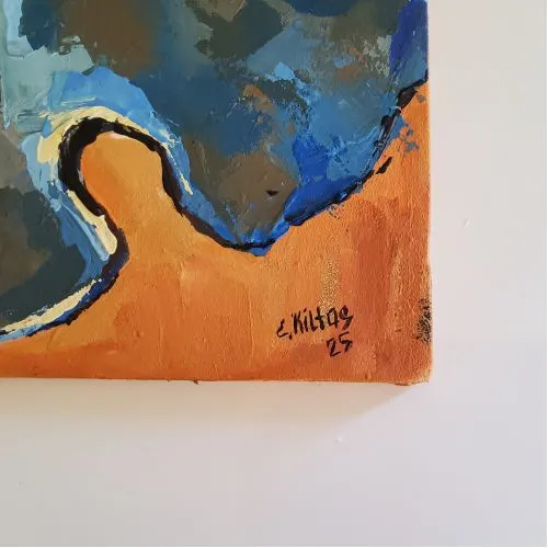 Semazen, Elena Kiltas Oil Paint Semazen, Elena Kiltas Whirling Dervish Painting Islamic Art Muslim Modern Artwork Acrylic Painting Canvas ONLY ORIGINAL