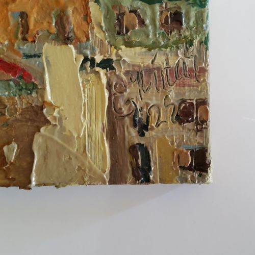 Galata Kulesi, Elena Kiltas Galata Kulesi İstanbul Tablosu Orijinal Yağlı Boya Sanatı? Tuval Modern Yarı Soyut Duvar Sanatı