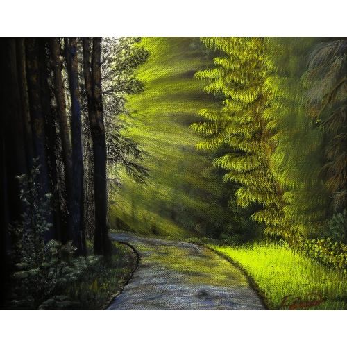 Işık Hüzmeleri, Emre Demir Pastel teknikler kullanıldı. Pastel Orijinal Tablo