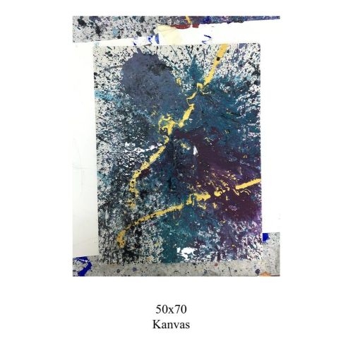 Non 2, Berra Eriş Tuval üverine Yağlı Boya Soyut Sanat Abstract Art Yağlıboya Tablo Orijinal Tablo