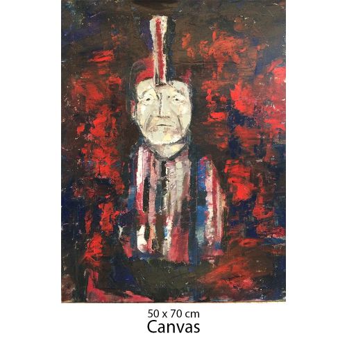 Ucuncu Goz, Mehmet Güleryüz Cinli Yağlıboya Tablo Orijinal Tablo