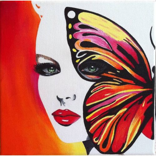 Butterfly And Woman, Hale Ogsuz