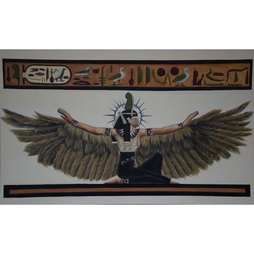 Maat, Hüsna Uzunhüseyinoğlu 80x130cm Tuval Üzerine Yağlıboya Hüsna UZUNHÜSEYİNOĞLU Yağlıboya Tablo Orijinal Tablo