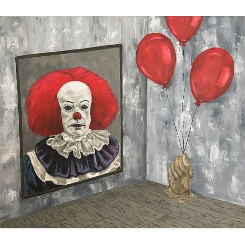 Eğlencenin Sonu, Hüsna Uzunhüseyinoğlu Tuval üzerine yağlı boya 60x70 cm Yağlıboya Tablo Orijinal Tablo