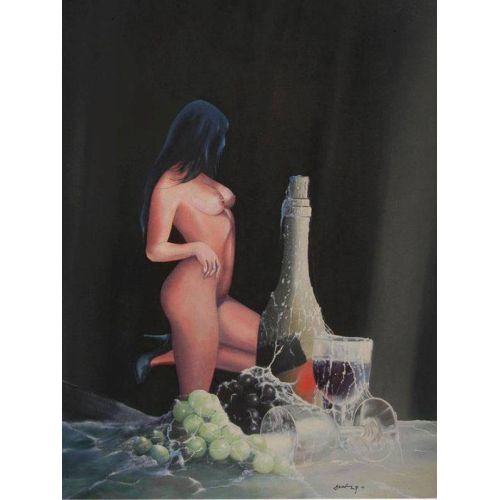 Woman And Vine 91, Avni Ugur Woman And Vine 91, Avni Ugur