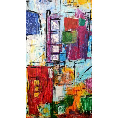 Abstract A-3, Sinan Dogan Otsavur Acrylic Abstract A-3, Sinan Dogan Otsavur -Pro 293 100% cotton on 364 g/m2 professional canvas 2021 -3x4 double chassis, -Acrylic paint -