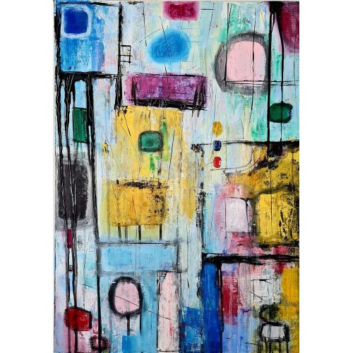 Abstract A-4, Sinan Dogan Otsavur  Acrylic Paintings