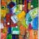 Amorf, Sinan Dogan Otsavur -The paintings are unframed and represent the frame and mat in the photos. -Pro 293 100% cotton on 364