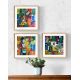Amorf, Sinan Dogan Otsavur -The paintings are unframed and represent the frame and mat in the photos. -Pro 293 100% cotton on 364