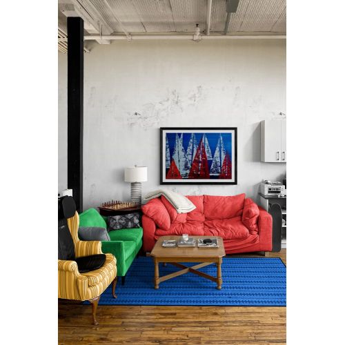 Calmare, Sinan Doğan Otsavur -Tablo çerçevesiz olup, fotoğraflarda görülen çerçeve ve paspartu temsilidir -2x4 duble