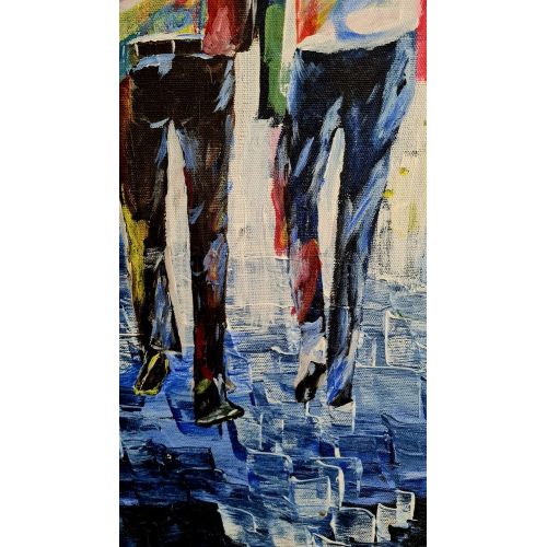 Renk Yağmuru, Sinan Doğan Otsavur -Tablo ahşap papartu ve çerçevelidir -3x4 duble şase, -Pro 293 %100pamuk ,364 g/m2