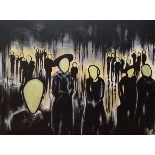 Yüzsüz, Buse Altan Tuval üzerine akrilik 60x80 Akrilik Orijinal Tablo