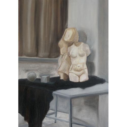 İki Tors, Nurdan Coşkun İki Tors, Tuval Üzeri Yağlı Boya, 50x70 cm, 2019 Yağlıboya Tablo Orijinal Tablo