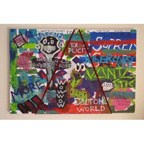 More, Kerim Demir 110cm x 80cm Akrilik, pastel, marker, kalem, kömür, ip Kanvas üzerine Orijinal Tablo