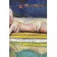 Pool, Olga Ruden Pool, oil painting, Beautiful girl stretching by the pool, painting Oil Paint Paintings