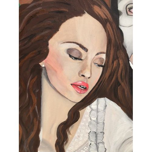 Phantom Of The Opera, Demet Gönen 150*150 tuval üzeri karışık teknik  2021 imzalı  çerçeveli çerçevesiz