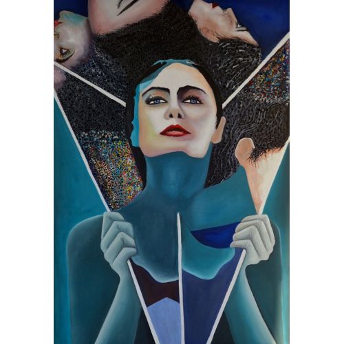 Yansıma 6, Abdulkadir Kaplan Reflections 80cm x 130cm yağlıboya tablo  Yağlıboya Tablo Orijinal Tablo