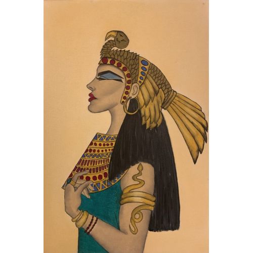 Modern Cleopatra, Selin Bedir Oil Paint Modern Cleopatra, Selin Bedir Cleopatra; strong , smart and attractive woman Oil painting with high quality canvas Oil Paint