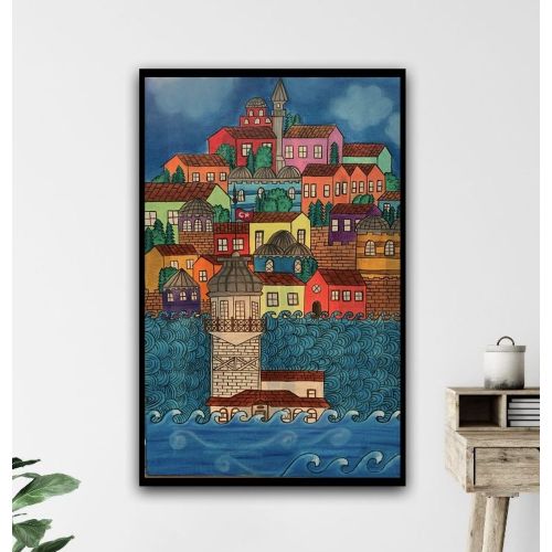 Rengarenk Istanbul, Selin Bedir  Oil Paint Paintings