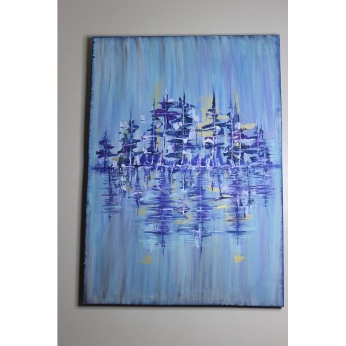 Reflection 7, Ahmet Celebi acrylic work on canvas canvas Acrylic Paintings