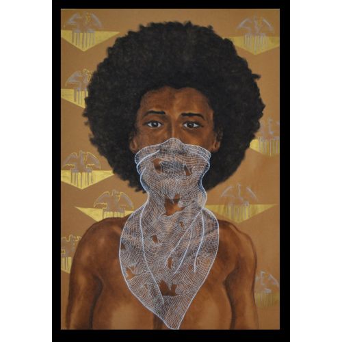 Bandana 1, Faruk Aşıcı Bu çalısma 2020 yılında yapmış olduğum serbest bir çalışmadır. Kağıt üzerine 70cm x