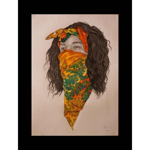 Bandana 2, Faruk Aşıcı Kuruboya Bandana 2, Faruk Aşıcı Bu çalısma 2019 yılında yapmış olduğum serbest bir çalışmadır. Kağıt üzerine 70cm x 50cm