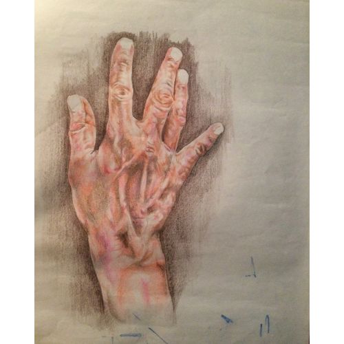 El, Faruk Aşıcı Bu çalısma 2018 yılında yapmış olduğum serbest bir çalışmadır. Kağıt üzerine 35cm x 50cm