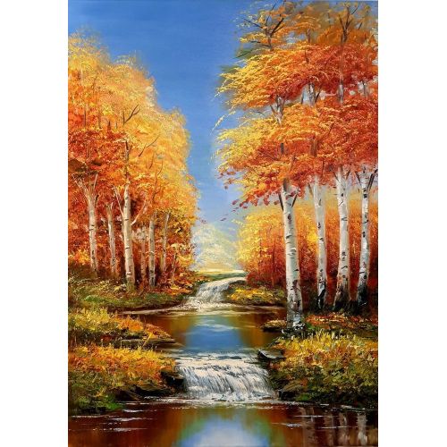 Autumn, Angela Botnari  Oil Paint Paintings