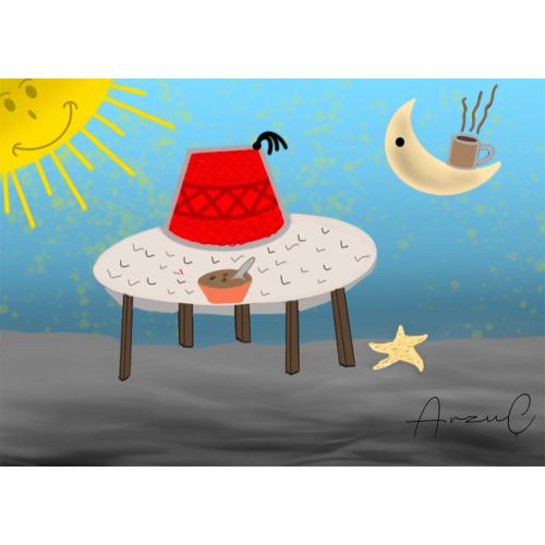 Mooniqueness, Arzu Cevikalp Illustration Mooniqueness, Arzu Cevikalp Digital image Illustration Paintings