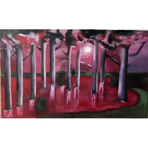 Violence, Heda Arzu Cevikalp Oil on canvas, 2022 Oil Paint Paintings